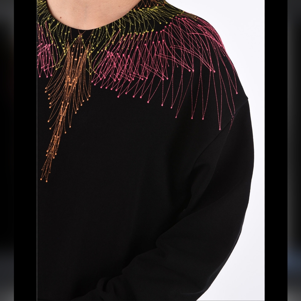 Marcelo Burlon Black Crewneck Sweatshirt XS